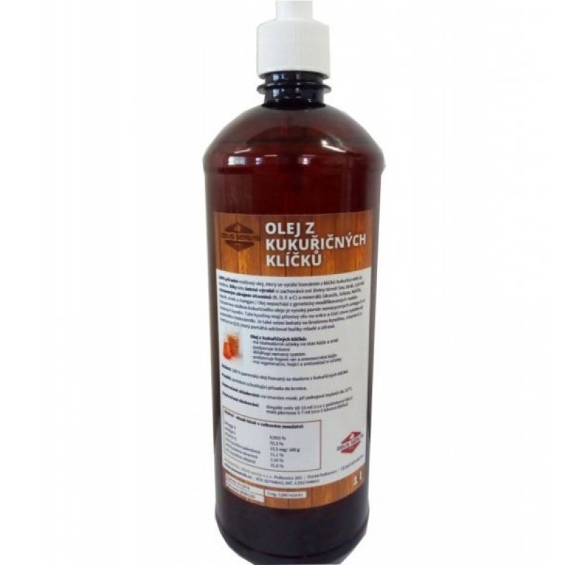 Olej z kukuričných klíčkov pre psov, mačky a kone 1000ml