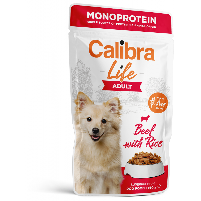 Calibra Dog Life vrecko Adult Beef 150g (min. odber 10 ks)
