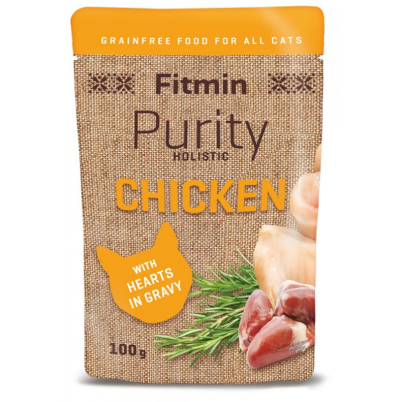 Fitmin Purity Cat pouch 100g Chicken with hearts