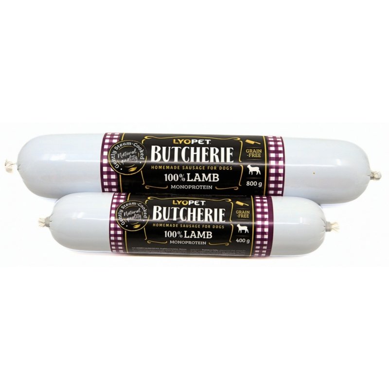 LYOPET Butcherie Lamb sausage 800 g