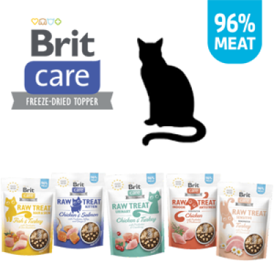 Mrazom sušené snacky pre mačky od Brit Care Cat ​
