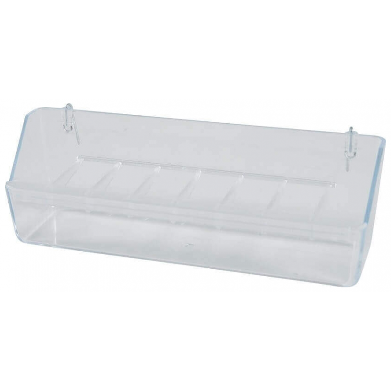 Kŕmidlo pre vtákov plast s deliacou mriežkou L 19cm Zolux