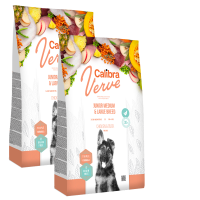 2x Calibra Dog Verve GF Junior M&L Chicken&Duck 12kg