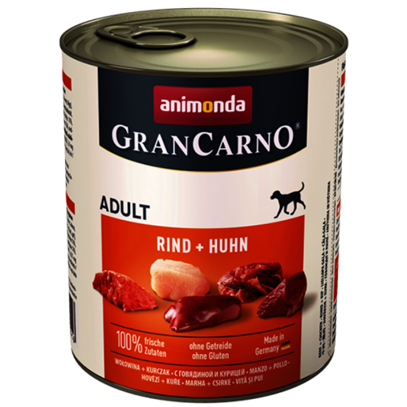 Animonda GranCarno Adult konzervy hovädzie + kuracie 800g
