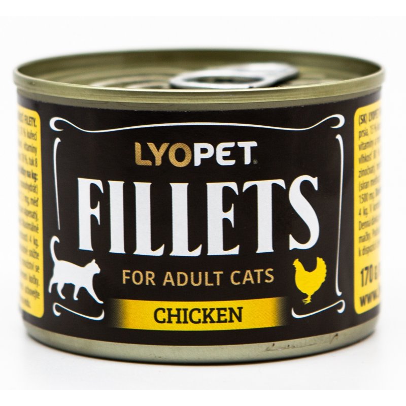 LYOPET Kuracie filety pre mačky 170 g