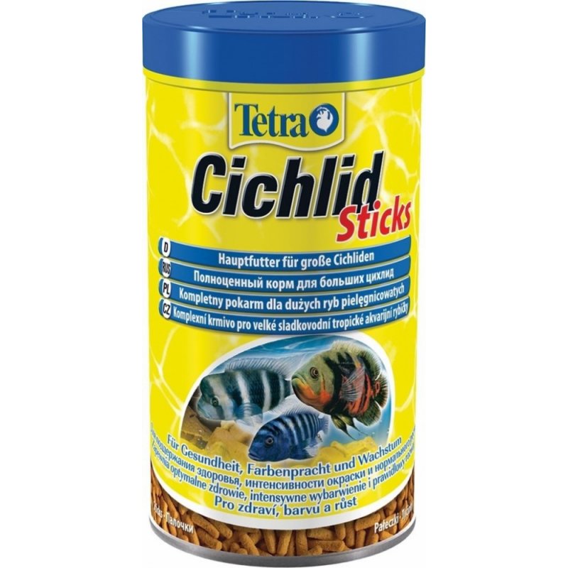 Krmivo pre akvarijné ryby Tetra Cichlid Sticks 500ml