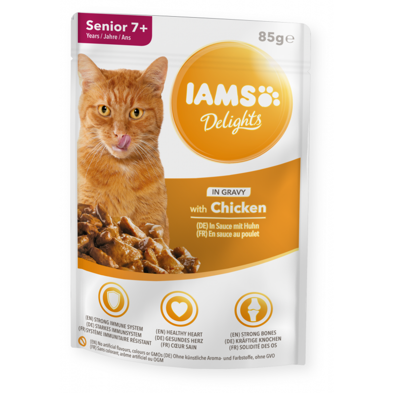 Iams Cat Senior Kura v omáčke kapsa 85g