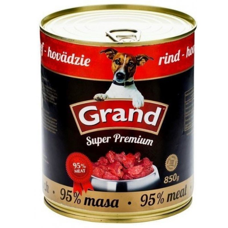 GRAND konzerva Superpremium pes hovädzia 850g