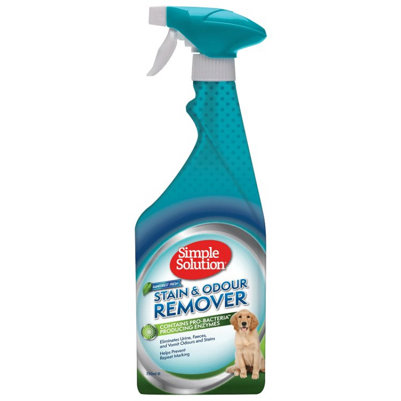 SIMPLE SOLUTION Stain & Odor Remover Rain Forest Odstraňovač škvŕn/zápachu 750ml