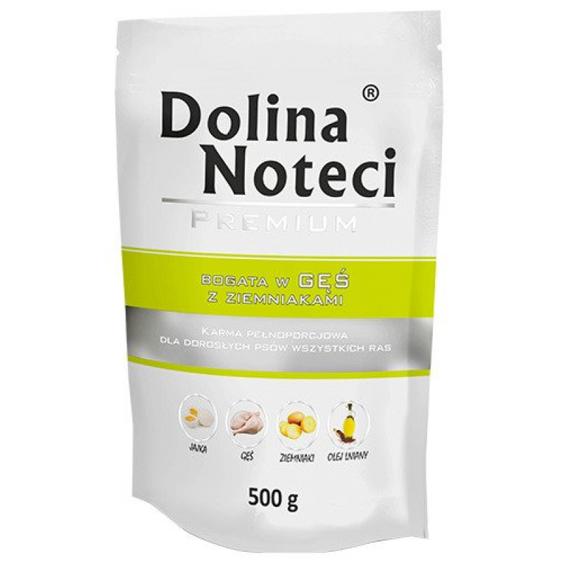 DOLINA NOTECI PREMIUM hus so zemiakmi kapsička pre psov 500 g