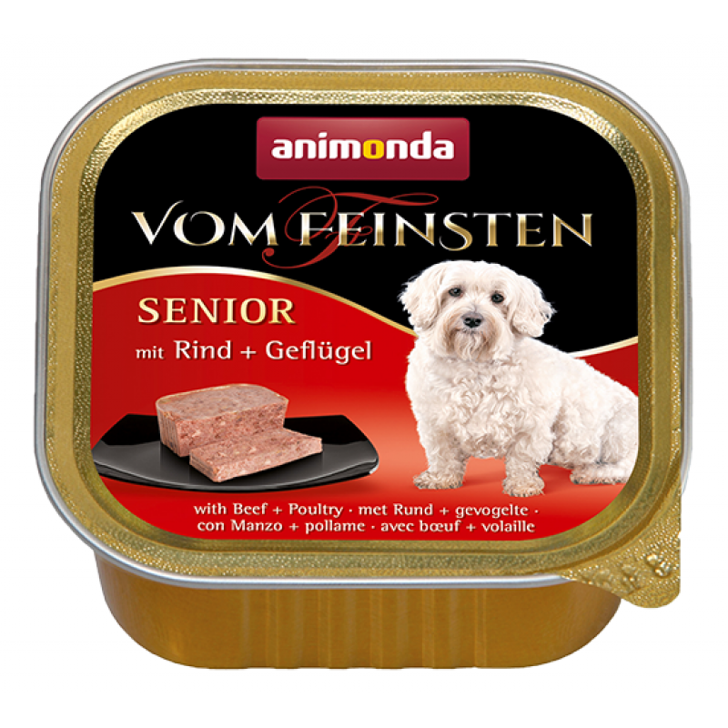 Animonda paštéta Senior hovädzie & kura 150g
