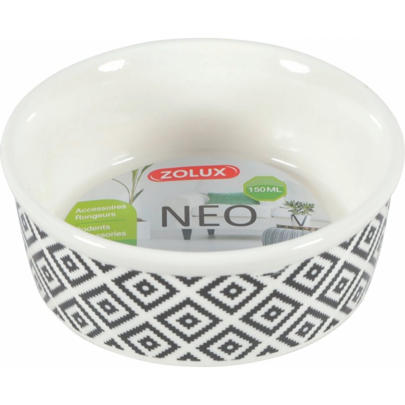 Miska keramická NEO hlodavec 150ml biela Zolux