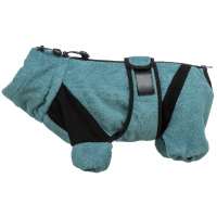 Froté župan / domáci overal pre psov, XS: 30 cm, petrolejová