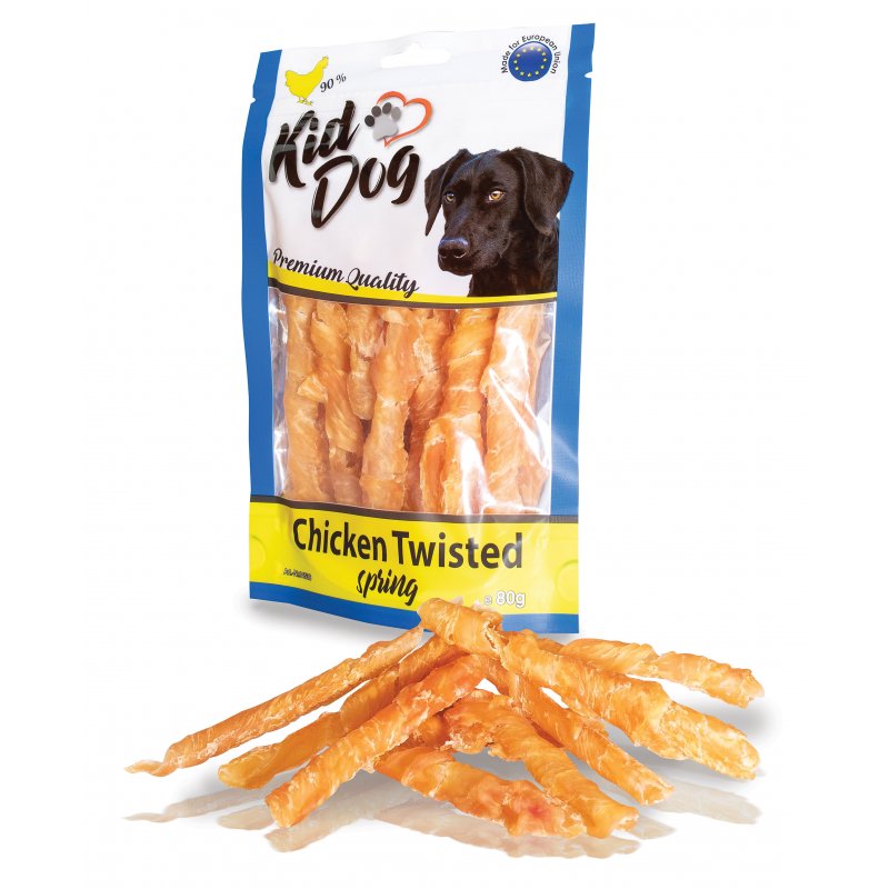 KIDDOG kuracie prsia v špirále 80 g