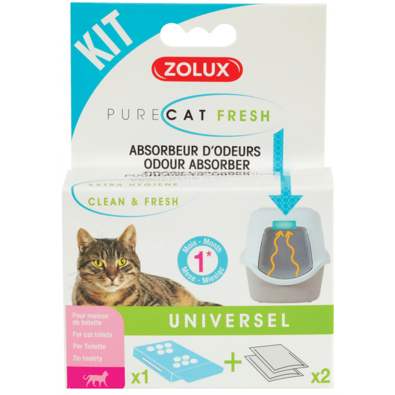PURECAT Set osviežovač a pohlcovač zápachu Zolux