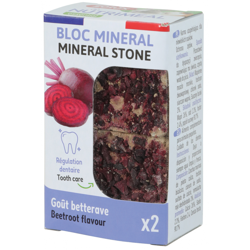 Minerálny kameň NUTRIMEAL hlodavce č.repa 2x100g Zolux