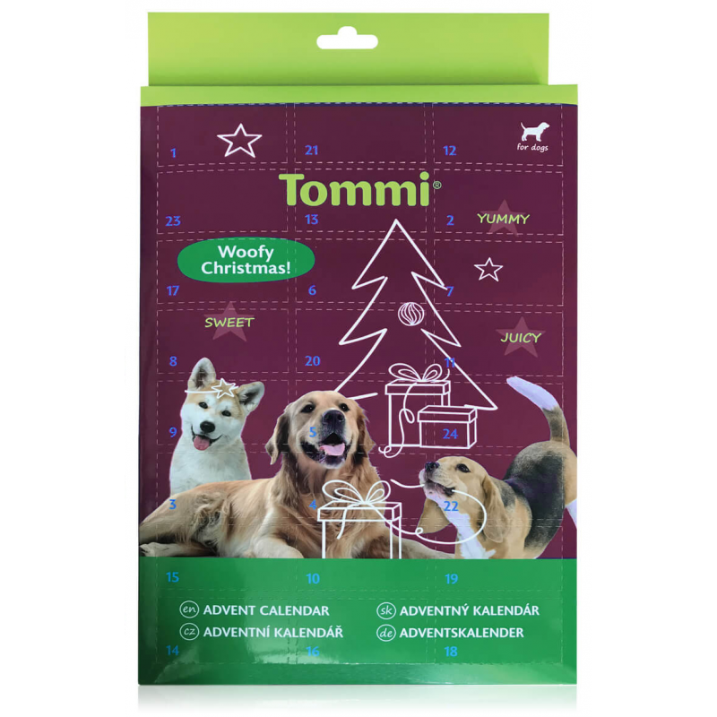Adventný Kalendár pre psov (24x 7g) Tommi