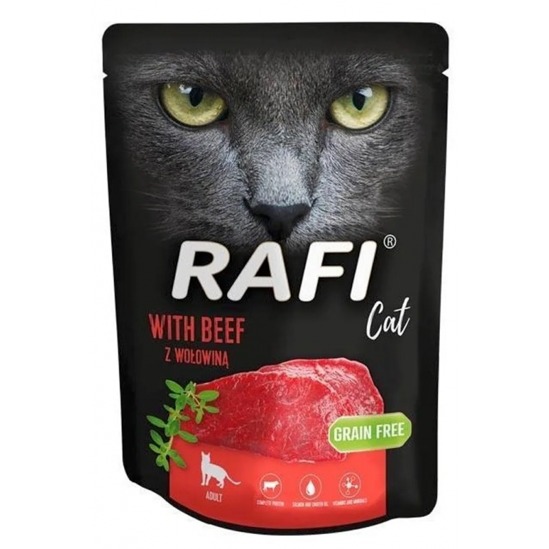 RAFI Paté hovädzie - vrecko pre mačky 300g