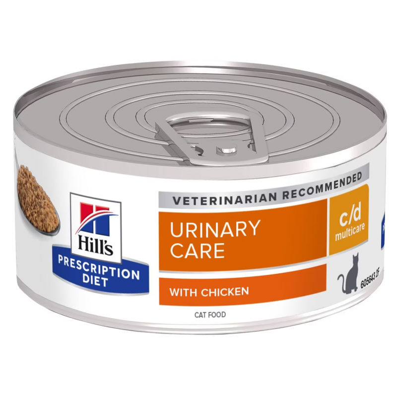 Hill's Fel. PD C/D MultiCare Minced Chicken Konz. 156g (min. odběr 24 ks)
