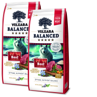 2x Velxara BALANCED Dry FM Dog Adult Monoprotein Beef & Rice 12 kg
