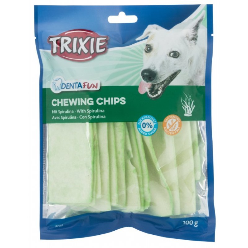 Trixie Chewing Chips žuvacie plátky s riasou 100g