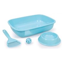 WC Welcome kitten set modrý
