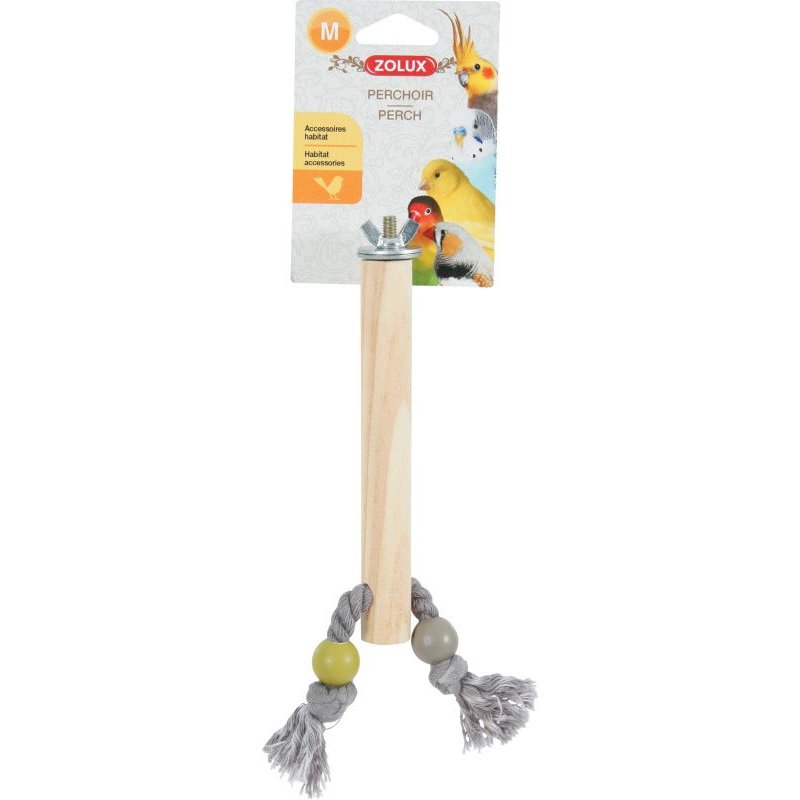 Bidlo pre vtáky drevené M 17cm Zolux