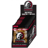 INDIANA Jerky hovädzie Hot & Sweet 375g - display