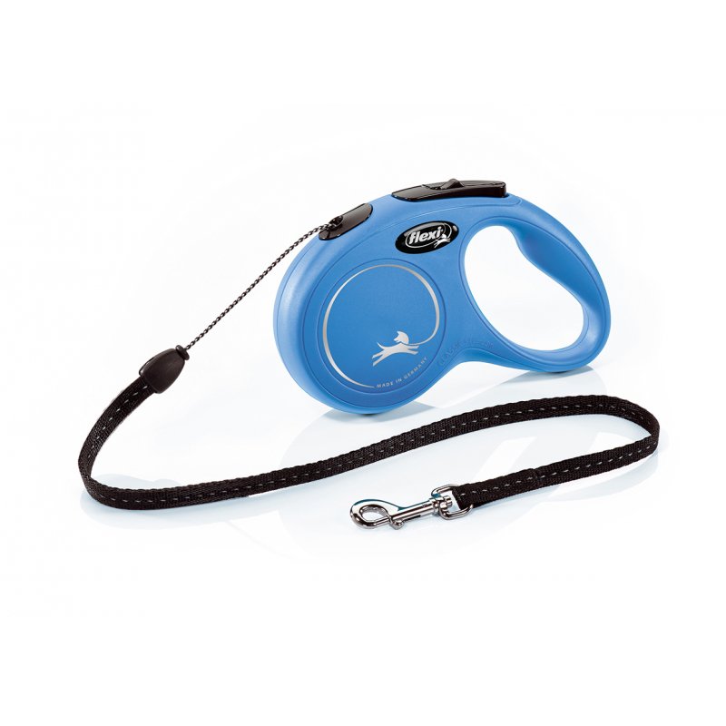 Vodítko FLEXI Classic modrá S lanko 5m/12kg