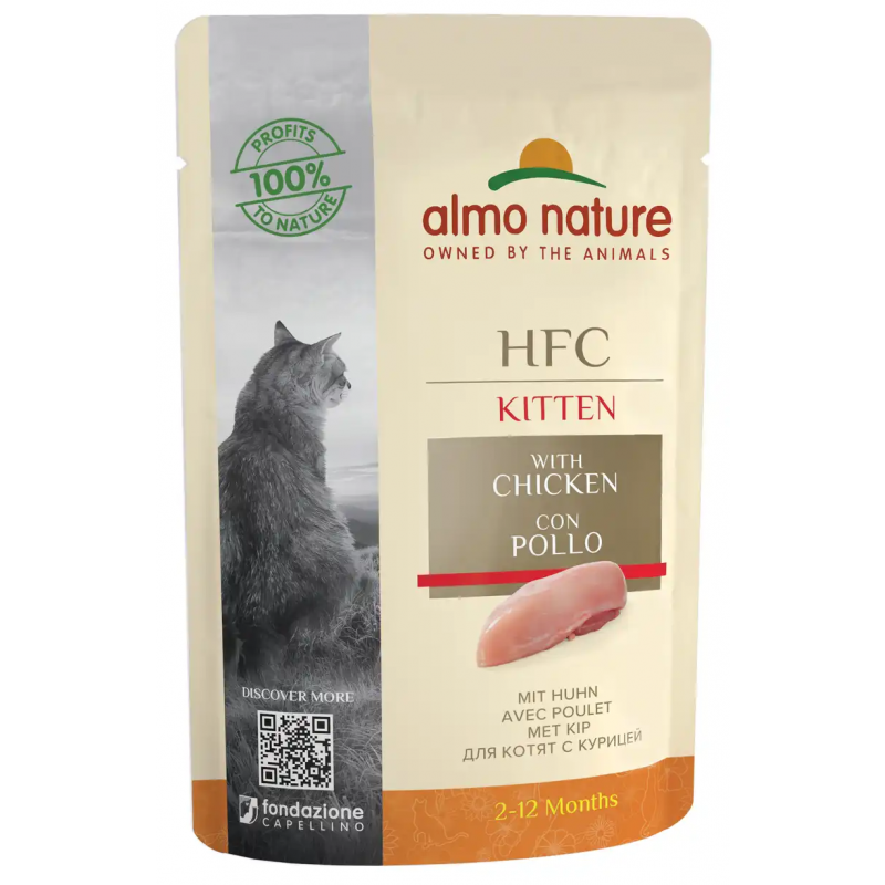 Almo Nature HFC Kitten WET CAT - Mačiatka 24 x 55g