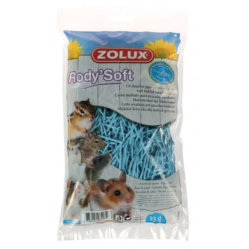 Papier pre hlodavce Rody'Soft mix farieb 25g Zolux