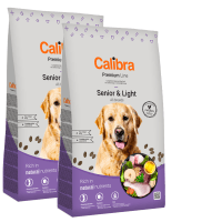 2x Calibra Dog Premium Line Senior & Light 12 kg NEW