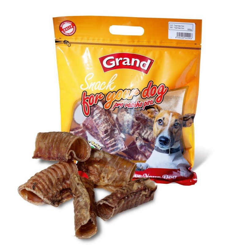 GRAND sušené hovädzia trachea 500g ZIP