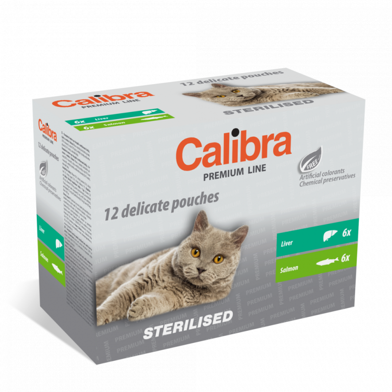 Calibra Cat kapsa Premium Steril. multipack 12x100g