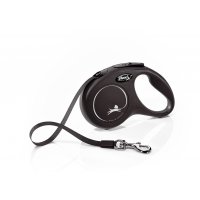 Vodítko FLEXI Classic černá S pásek 5m/15kg
