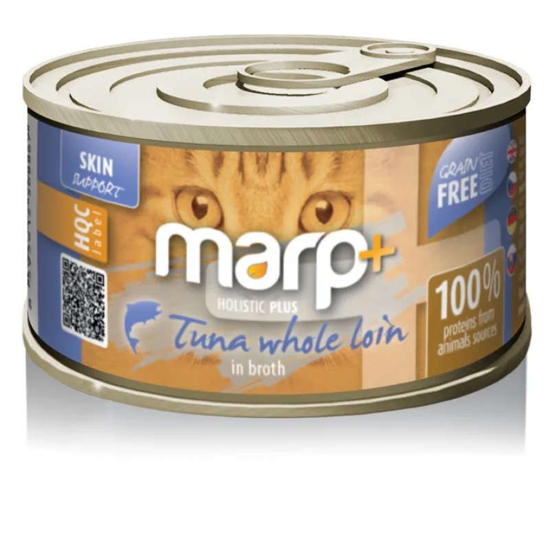 Marp Holistic Plus konzerva pre mačky – Tuniakové filety vo vývare 24x70g