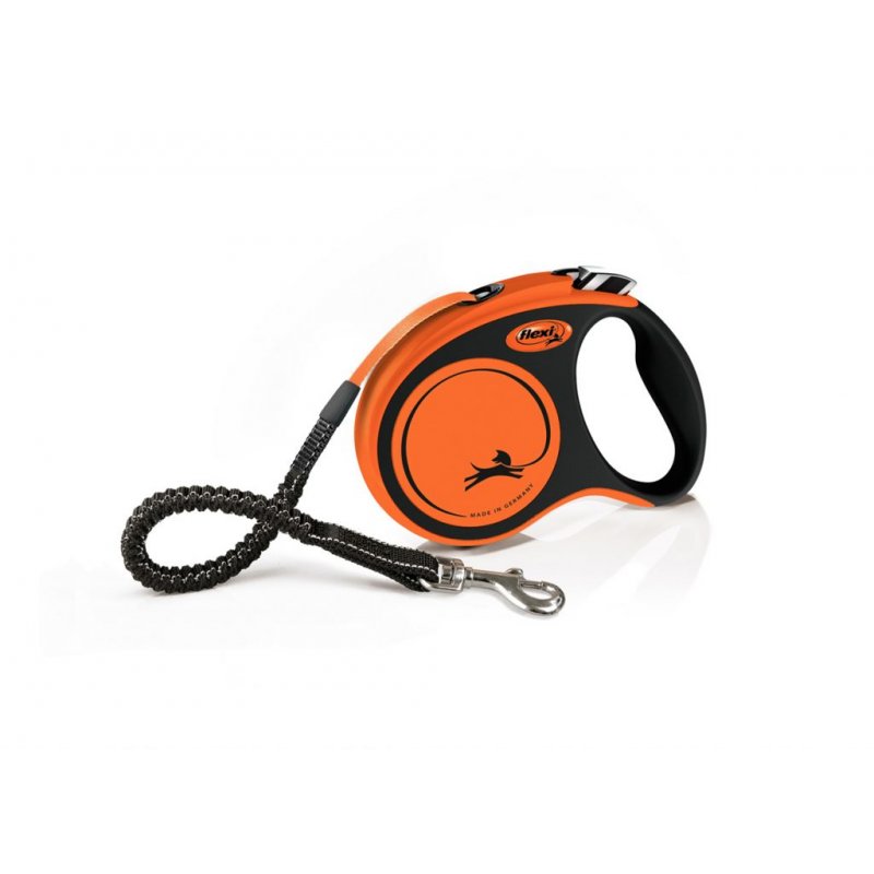 Vodítko FLEXI Xtreme S pásik 5m/20kg oranžová
