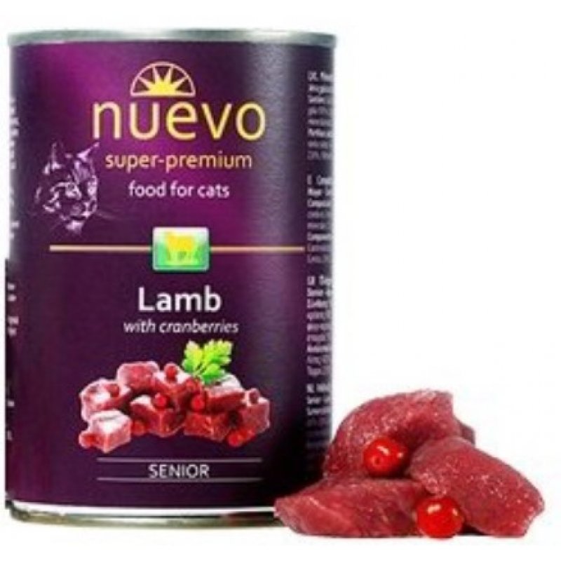 Nuevo Senior Lamb Jahňacie s brusnicami konzerva 400g