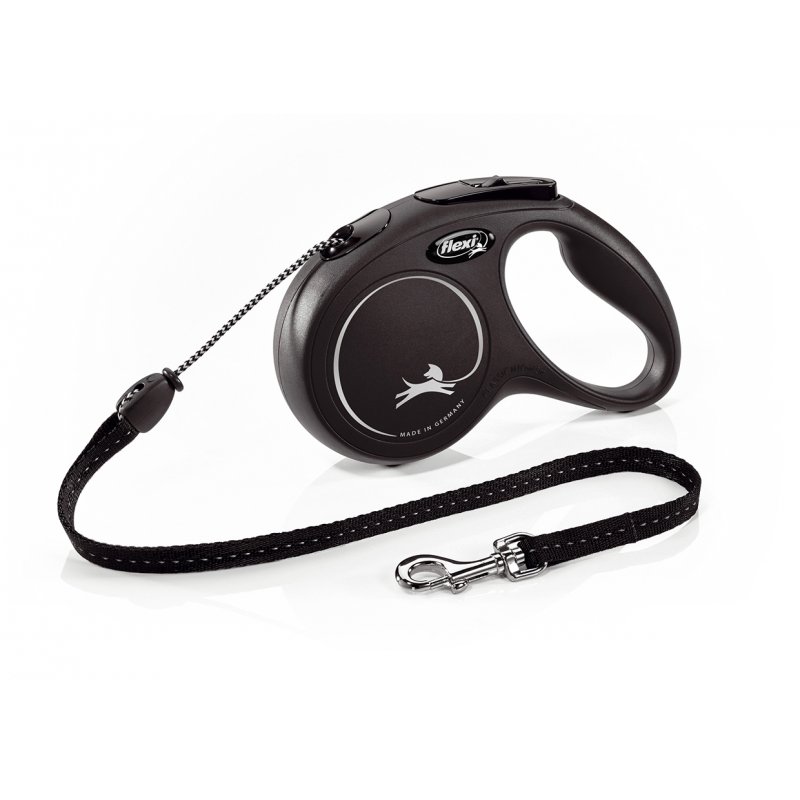 Vodítko FLEXI Classic černá M lanko 5m/20kg