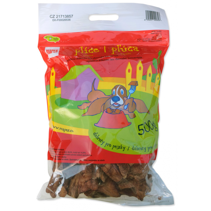 Pochúťka sušená MAPES pľúca 500g