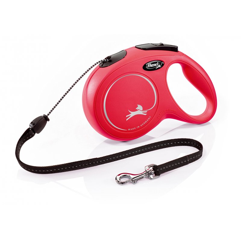 Vodítko FLEXI Classic červená M lanko 8m/20kg
