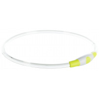 Flash light ring USB, blikací obojok, S-M: 40 cm/ ø 8 mm, zelená
