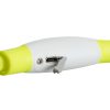 Flash light ring USB, blikací obojok, L-XL: 65 cm/ ø 8 mm, zelená