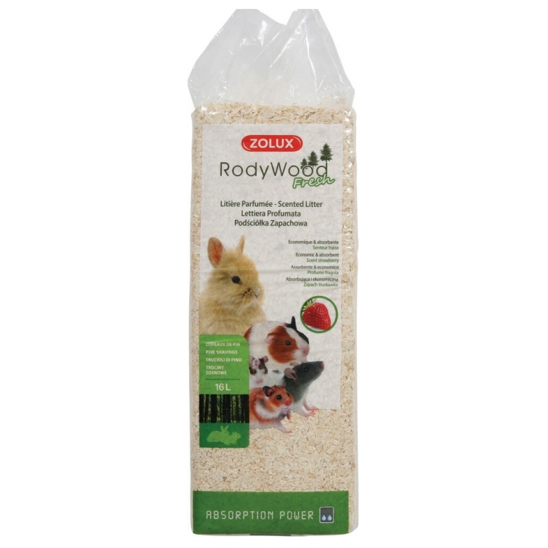 Podstielka RodyWood Fresh Strawberry 16l Zolux