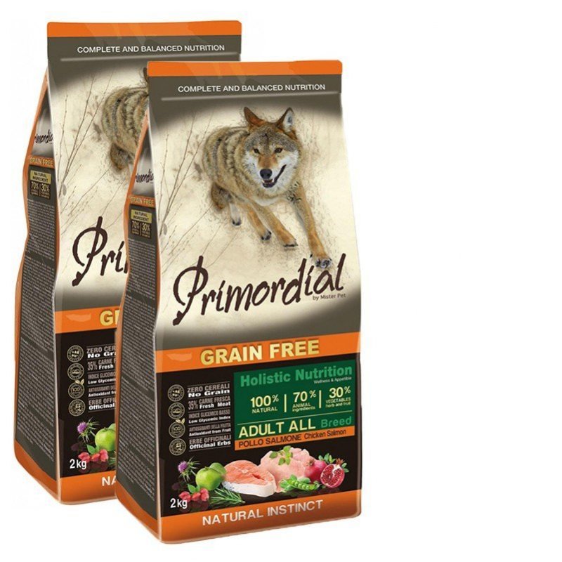 2 x Primordial GF Adult Chicken Salmon 12kg