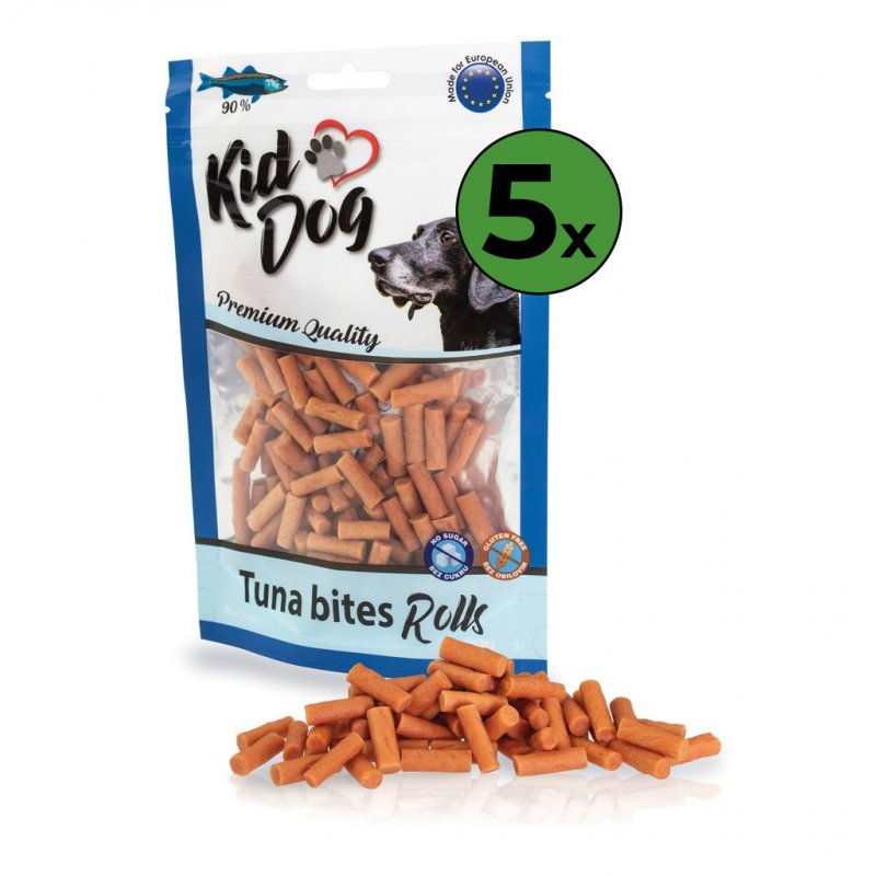 KIDDOG tuniakové valčeky 5 x 80 g