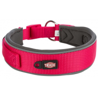 PREMIUM obojok extra široký, XS-S: 27-35 cm/25 mm, fuchsia/grafit