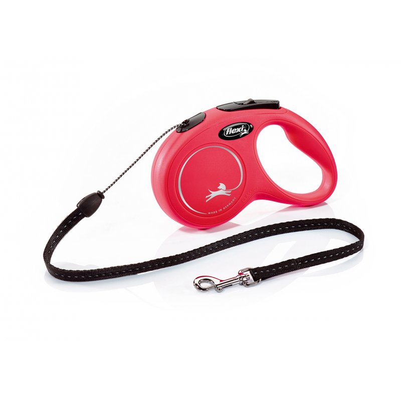 Vodítko FLEXI Classic červená S lanko 5m/12kg