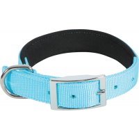 Obojok pes SOFT NYLON tyrkysový 20mm/45cm Zolux