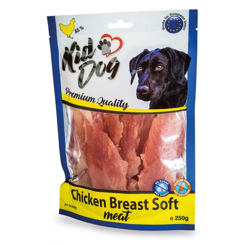 KIDDOG kuřecí prsa, měkké masíčko 250 g (min. odběr 5 bal.)